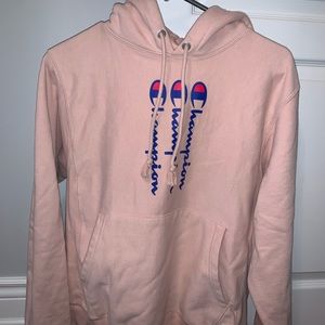Oversized Baby Pink Champion Hoodie